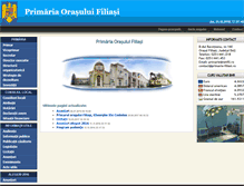 Tablet Screenshot of primaria-filiasi.ro